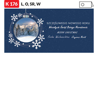 Karnet świąteczny LUX | J-K176