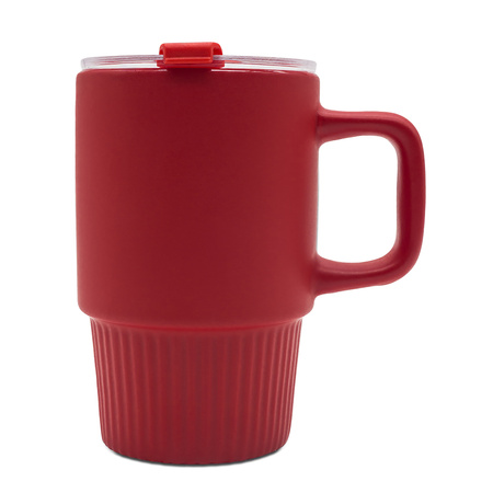 Kubek ceramiczny Azzurro 440 ml, czerwony | RD-R85323.08