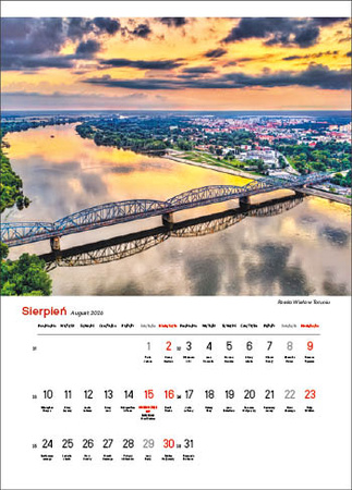 Kalendarz wieloplanszowy STANDARD – Najpiękniejsze rzeki Polski | J-WP 123