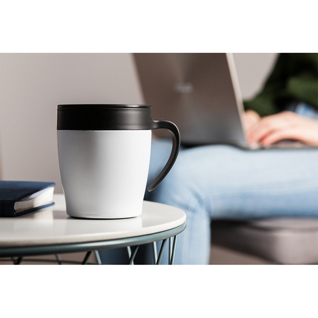 Kubek z uchem Chillout 350 ml, biały  | R08427.06