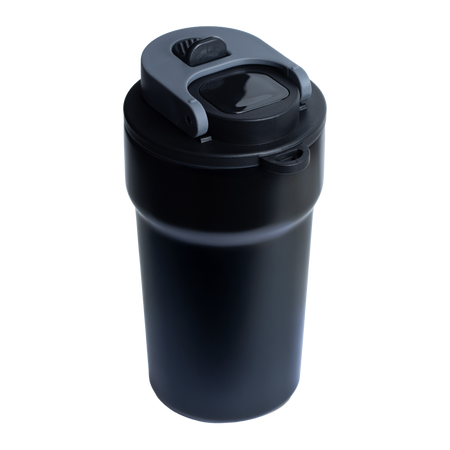 Termos ze stali nierdzewnej Daisy, czarny - 550 ml | PR-5074.02