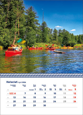 Kalendarz wieloplanszowy STANDARD – Warmia i Mazury | J-WP122