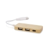 Rozdzielacz bambusowy HUB USB z wymienną wtyczką - RIVO | BC-09170-17