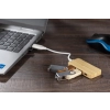 Rozdzielacz bambusowy HUB USB z wymienną wtyczką - RIVO | BC-09170-17