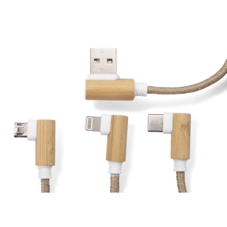 Kabel USB 3 w 1 FLAX | BC-09141-17