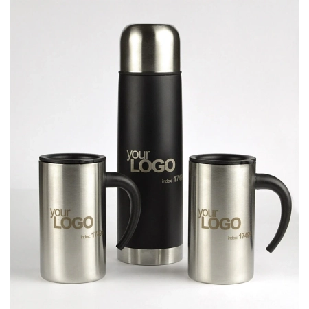 Zestaw upominkowy ACON (Termos 500 ml, 2 kubki 260 ml) | BC-17499
