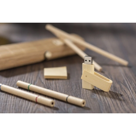 Pamięć USB bambusowa TWISTER 16 GB | BC-44088