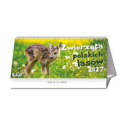 Terminarz biurkowy DWUTYGODNIOWY – Zwierzęta polskich lasów