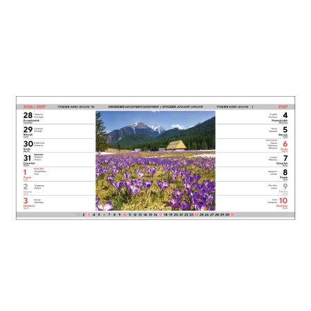Terminarz biurkowy DWUTYGODNIOWY – Tatry | JT-TBD215