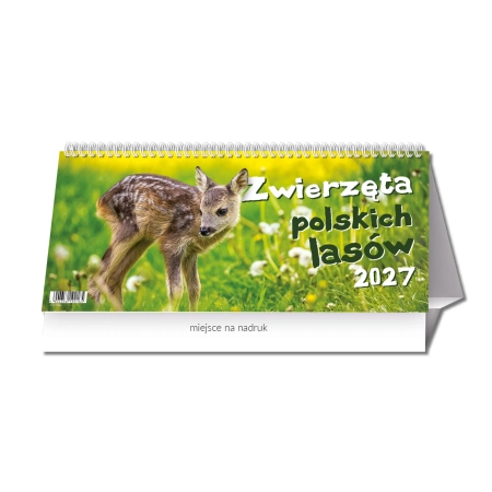 Terminarz biurkowy DWUTYGODNIOWY – Zwierzęta polskich lasów