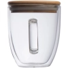 Kubek szklany z pokrywką GERTHE 350 ml | EG-153766