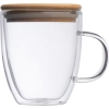 Kubek szklany z pokrywką 350 ml CECIL | MC-8153766
