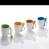 Kubek ceramiczny z łyżeczką PALERMO 250 ml | EG-509504
