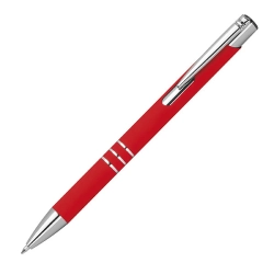 Długopis z aluminium z recyklingu półżelowy soft touch DUNMORE 399105