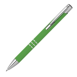 Długopis z aluminium z recyklingu półżelowy soft touch DUNMORE 399109