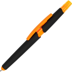 Długopis plastikowy z zakreślaczem touch pen EMMETT 1096510