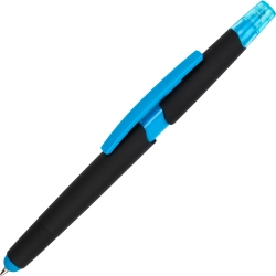 Długopis plastikowy z zakreślaczem touch pen EMMETT 1096524