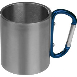 Kubek metalowy z karabińczykiem 200 ml ANGELICA 8136704