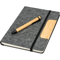 Notes A5 w linie z papieru z recyklingu z długopisem WALSALL 437907