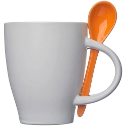 Kubek ceramiczny z łyżeczką PALERMO 250 ml 509510