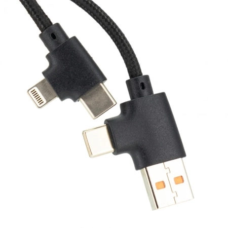 Długi kabel 4w1 z podświetlanym logo | EG-EG059813