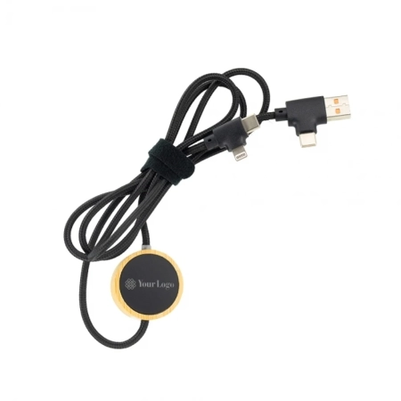 Długi kabel 4w1 z podświetlanym logo EG059813