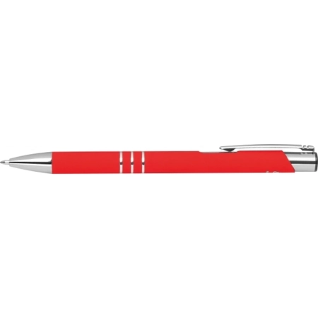 Długopis z aluminium z recyklingu półżelowy soft touch DUNMORE | EG-399105