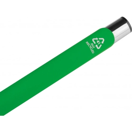 Długopis z aluminium z recyklingu półżelowy soft touch DUNMORE | EG-399109