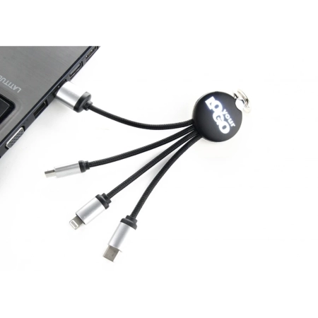 Kabel do ładowania 3w1 z podświetlanym logo EG041903