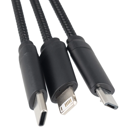 Kabel z ładowarką indukcyjną 4w1 w drewnianej obudowie - i5w | MC-EG060813