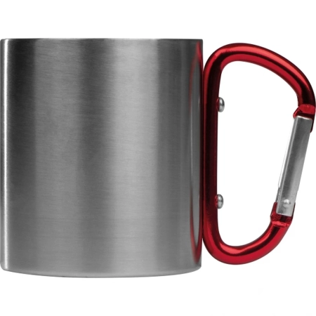 Kubek metalowy z karabińczykiem 200 ml ANGELICA | MC-8136705