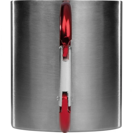 Kubek metalowy z karabińczykiem 200 ml ANGELICA | MC-8136705