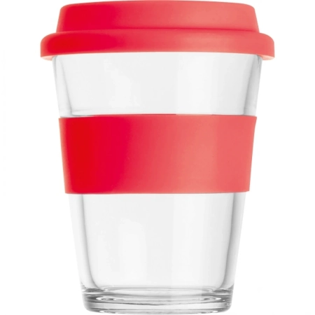 Kubek szklany z pokrywką 300 ml AMANDA | MC-6257205