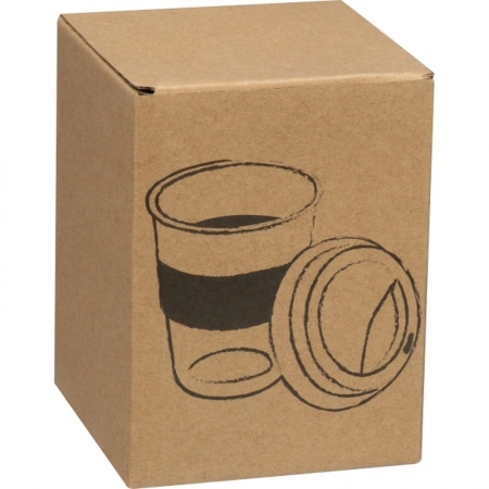 Kubek szklany z pokrywką 300 ml AMANDA | MC-6257205