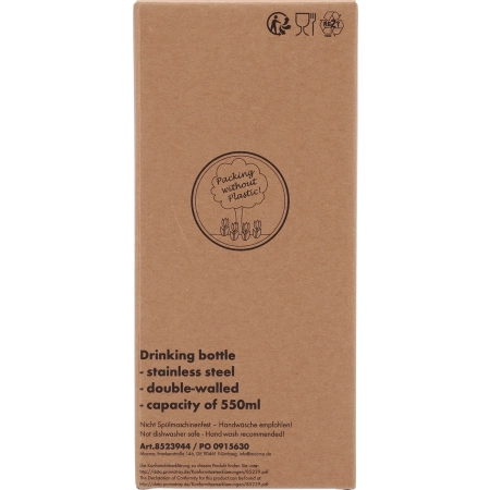 Kubek termiczny 550 ml ze stali z recyklingu DANA | MC-8523903