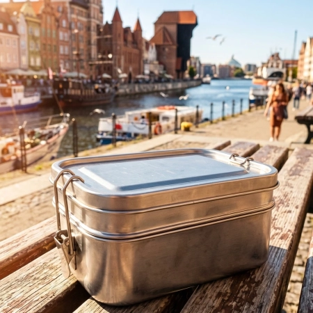 Lunch box dwupoziomowy PORTO ALEGRE 700 ml i 450 ml | EG-252907