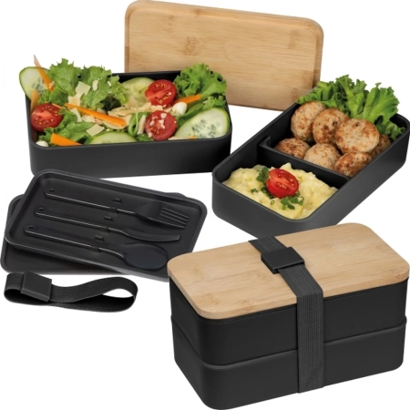 Lunch box ze sztućcami 600 ml SALVATORE | MC-8253103