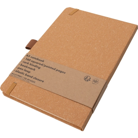 Notatnik A5 w kropki z papieru z recyklingu AGNESE | MC-2179905