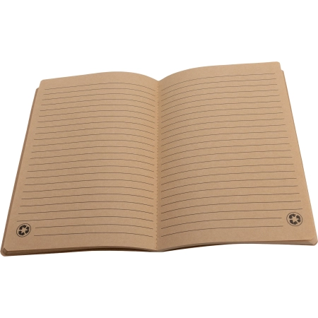 Notatnik A5 w linie z papieru z recyklingu BENEDETTO | MC-2338613