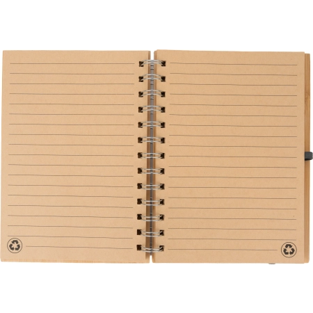 Notatnik A5 w linie z papieru z recyklingu FRANCESCA | MC-2890901