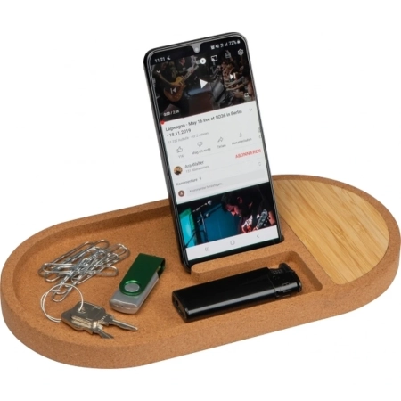 Organizer na biurko z ładowarką indukcyjną LANCASTER | EG-375213