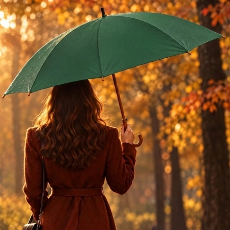 Parasol automatyczny drewniany Ø105 cm NANCY | EG-513199