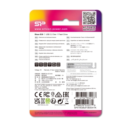Pendrive Blaze B30, 32GB 3.1 Silicon Power | EG-EG814003 32GB