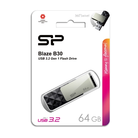 Pendrive Blaze B30, 64GB 3.1 Silicon Power | EG-EG814003 64GB