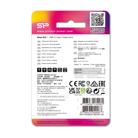PENDRIVE B32, 32GB 3.2 SILICON POWER | EG-EG829006 32GB