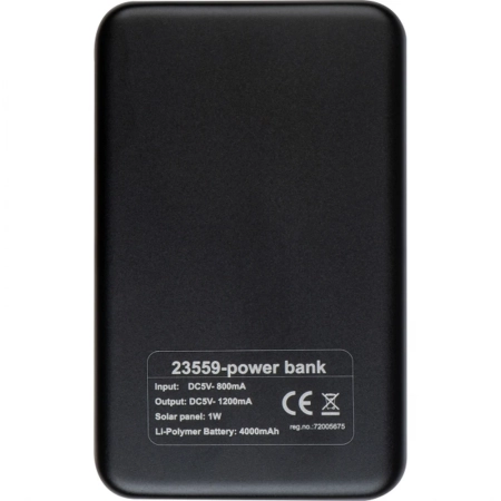 Power bank 4000 mAh solarny LEONARD | MC-2355903