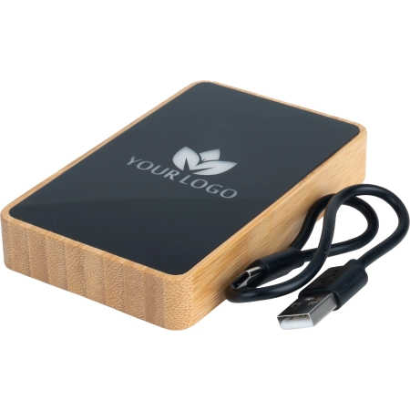 Power Bank 5000 mAh z podświetlanym logo | MC-EG061713