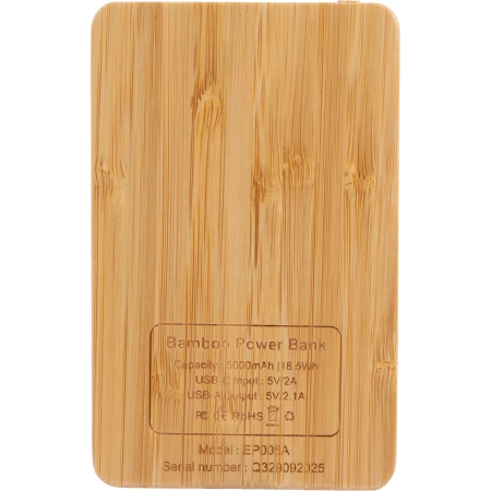 Power Bank 5000 mAh z podświetlanym logo | MC-EG061713