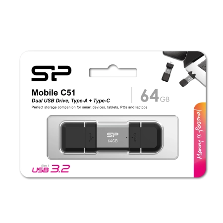 Pendrive Mobile C51, 64GB 3.2 Silicon Power | EG-EG834203 64GB