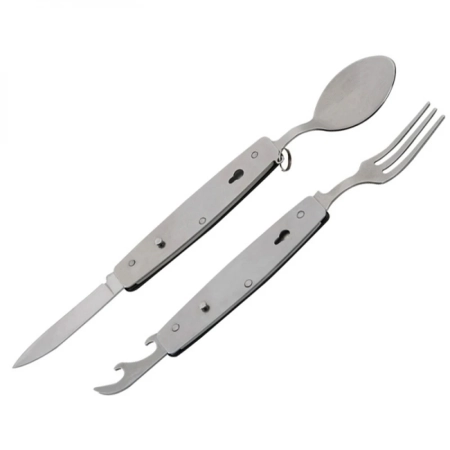 Sztućce kempingowe stalowe PAMPLONA | EG-081603
